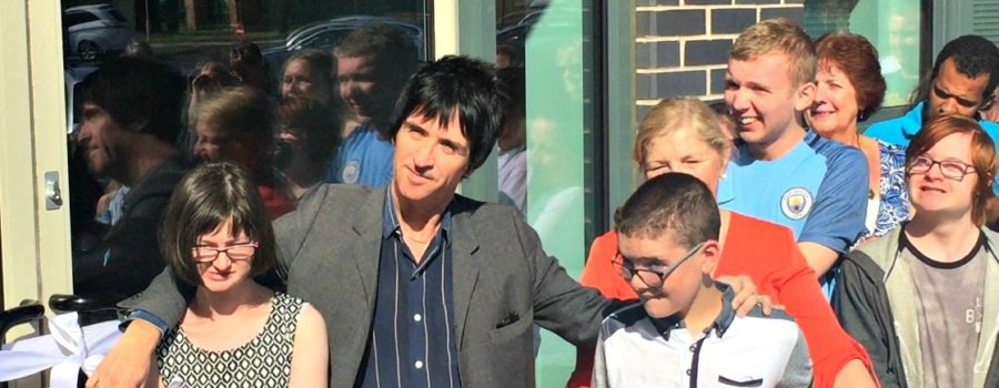 Johnny Marr officially opens the new £8 million Brentwood College on its new Sale site