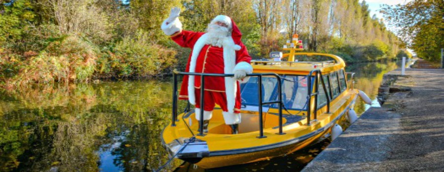 It beats using Rudolph as the Water Taxis deliver an early Christmas present….