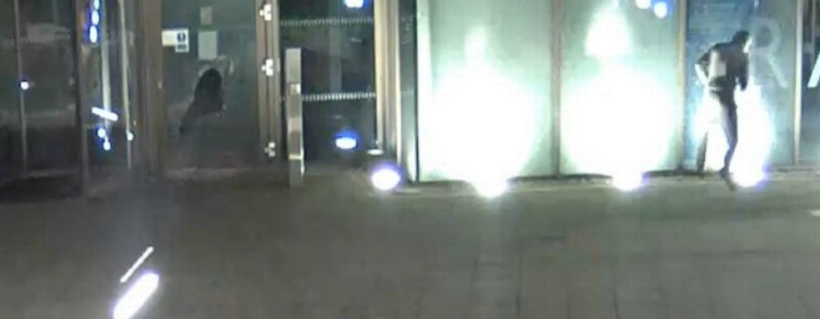 “Unprovoked” attack on Trafford Town Hall – CCTV of hammer-weilding man released