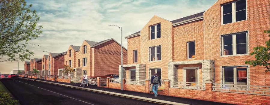 Details of the Norris Road redevelopment  scheme announced by Trafford Housing Trust