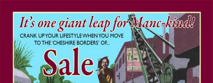 Sale – the town to leapfrog along the canal path wearing very little clothing!!!