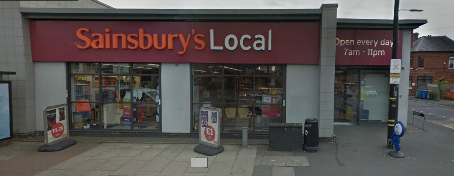 Terrified staff and customers watch as armed robbers burst into Sainsbury’s Local and ransacked the till