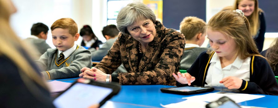 Prime Minister makes a flying visit to Sale school…