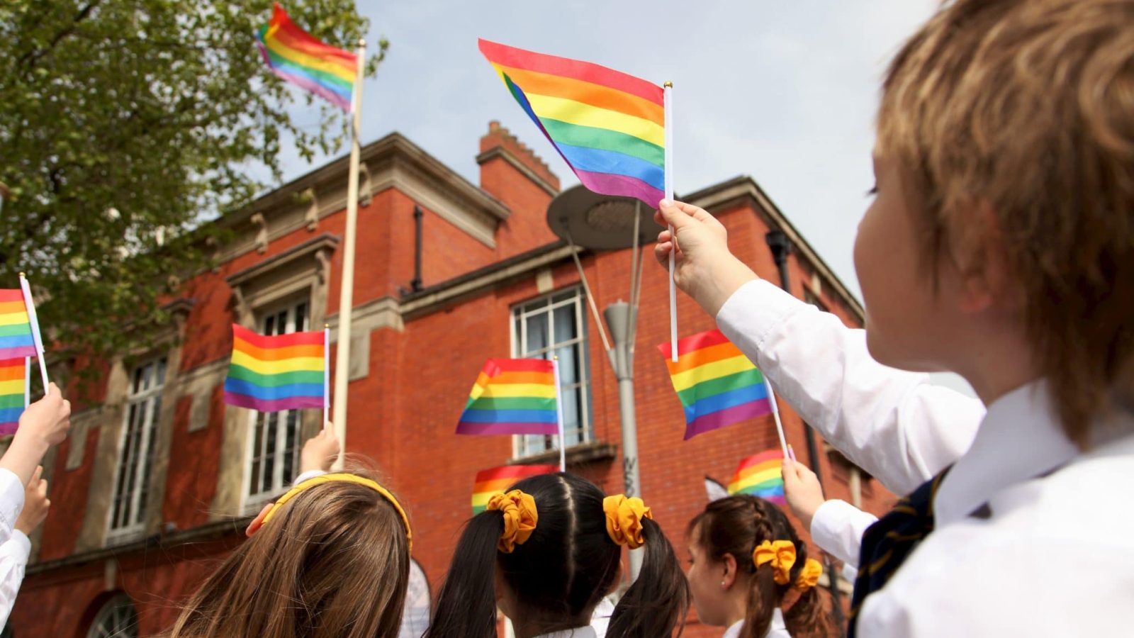 Pride in Trafford - Flag Raising.
Image: Jason Lock